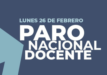 PARO NACIONAL DOCENTE EL LUNES 26