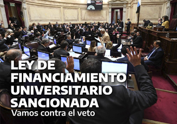 SE SANCIONÓ LA LEY DE FINANCIAMIENTO UNIVERSITARIO