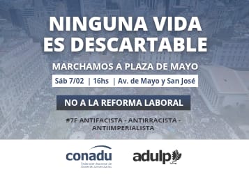 NINGUNA VIDA ES DESCARTABLE